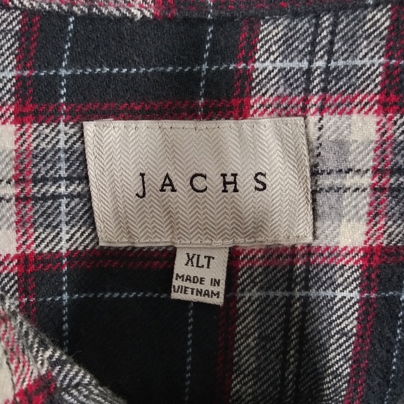 Jach's Flannel Shirt Jacket Sz XLT - Picture 3 of 8